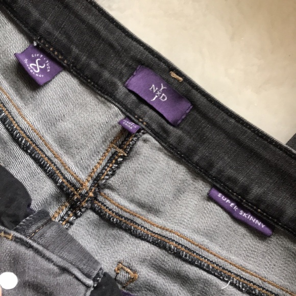 NYDJ Charcoal grey super skinny jeans 12 - Picture 7 of 15